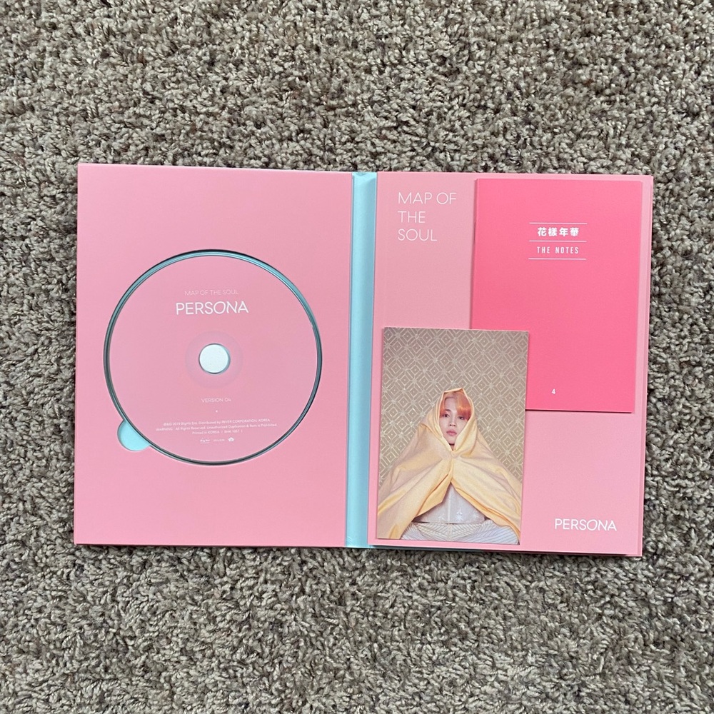BTS Map of the Soul: Persona Version 4 Album w Jimin Postcard